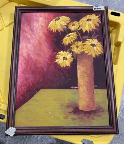 Sunflower Painting on Board