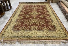 Persian Empire Sarouk Style Machine Made Rug 7' x 11'6