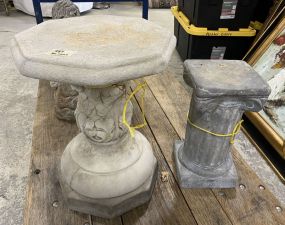 Two Concrete Pedestals