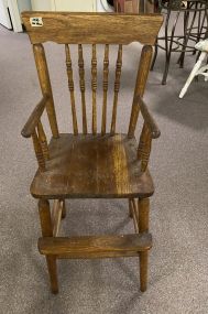 Old Oak Baby High Chair