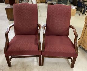 Pair of Cherry Office Arm Chairs