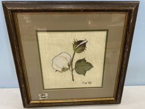 PW 1980 Needle Point Cotton Framed