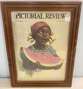 Framed Magazine Cover (Pictorial Review) Sept. 1924