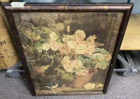 Wood Framed Floral Print