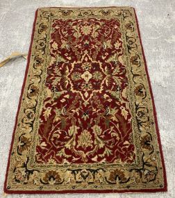 Red Wool Area Rug 3' x 5'