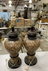 Pair of Ceramic Vase Lamps