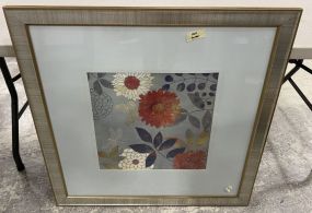 Framed Decorative Floral Print