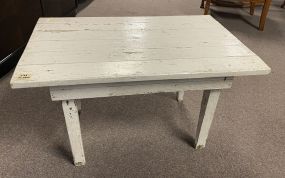 White Painted Small Farm Style Table