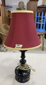 Black Painted Vase Lamp