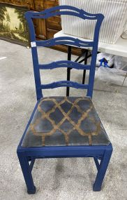 Painted Chinese Chippendale Side Chair