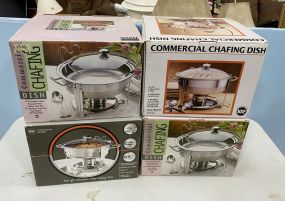 Four Chafing Dishes in Boxes