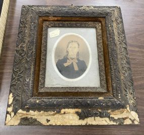 Antique Framed Portrait Print