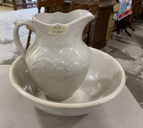 Neutral Pearl Antique Wash Basin Set