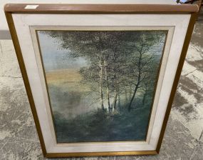 Landscape Tree Print Framed