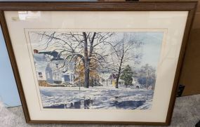 Jerry Ellis AWS NWS Signed Watercolor