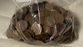 Group of 500 Wheat Pennies