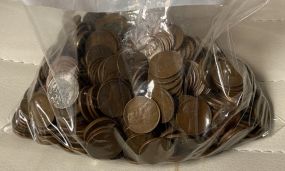 Group of 500 Wheat Pennies