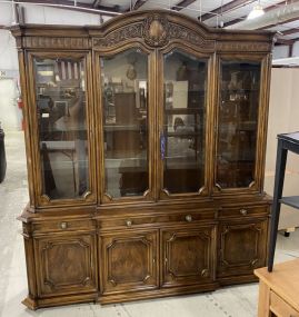 Karges Co. French Louis XV Style Walnut Breakfront