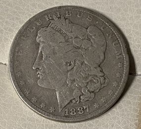 1887 Morgan Silver Dollar