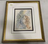 Salvador Dali Watercolor Print