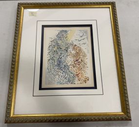 Salvador Dali Watercolor Print