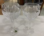 Pair of Waterford Crystal Millennium Love Goblets
