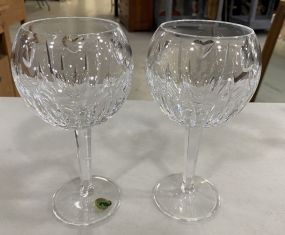 Pair of Waterford Crystal Millennium Love Goblets