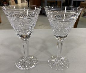 Pair of Waterford Crystal Martini Glasses