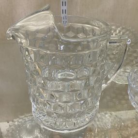 Fostoria American Clear Pitcher with Ice Lip