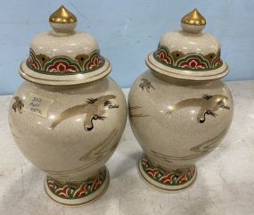 Pair of Andrea by Sadek Japanese Vases