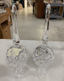 Pair of Waterford Crystal Tree Topper