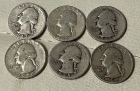 6-90% Silver Quarters