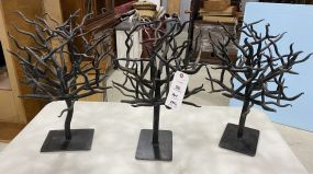 Three Iron Sculpture Trees