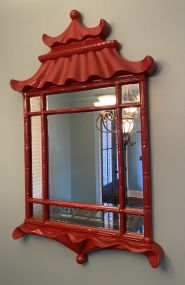 Pagoda Red Wall Mirror