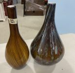 Two Art Glass Vases