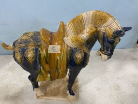 Chinese Pottery Hand Crafted Horse