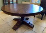 Large Round Pedestal Dining Table