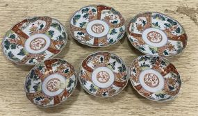 Japanese Imari Porcelain Plates and Bowls