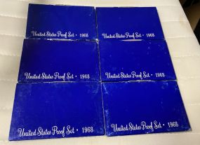 Six 1968 United States Proof Sets