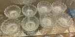 12 Fostoria American Clear Dessert Bowls