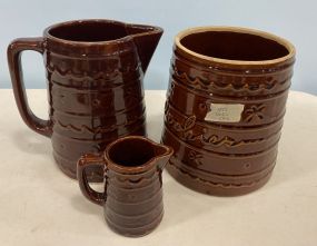 Three Pieces of Marcrest Stoneware Pottery