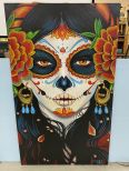 Large Day of the Dead Canvas by Catrina Ton