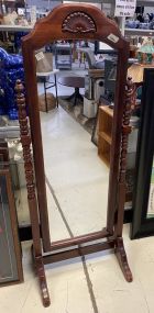 Modern Cherry Cheval Dressing Mirror