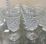 12 Fostoria American Clear Low Water Goblets