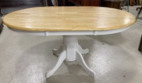 New White Farm Style Pedestal Table