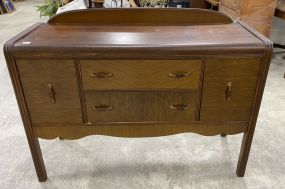 Vintage Depression Style Mahogany Buffet