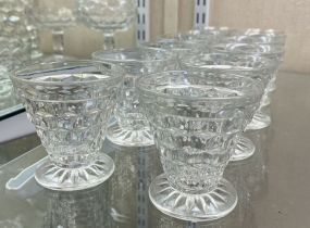 6 Fostoria American Clear Oyster Cocktail Glasses