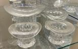 4 Fostoria American Clear Top Hats