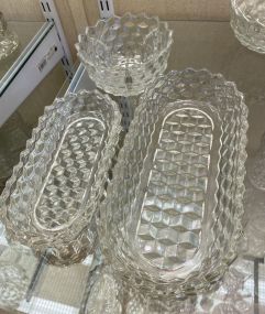 Fostoria American Clear Dishes and Bowl