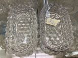 2 Fostoria American Clear Pickle/Relish Dishes